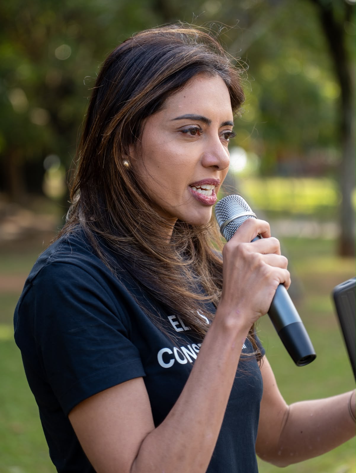 Sophia Martins em atividade do movimento Elas Constroem